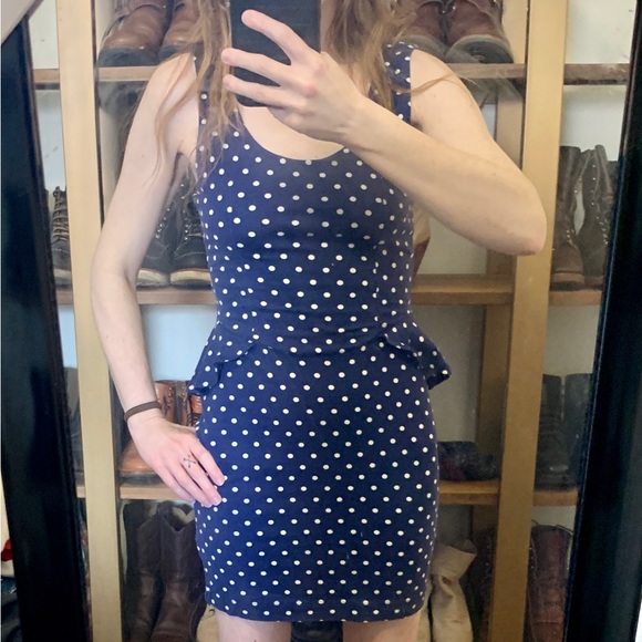 NWT Urban Outfitters polkadot bodycon dress - Picture 3 of 5